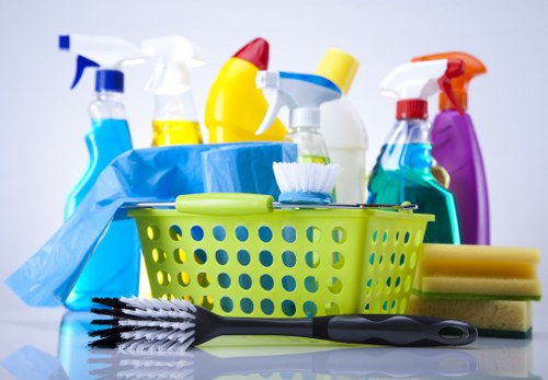Professional deep cleaning team preparing a property for service