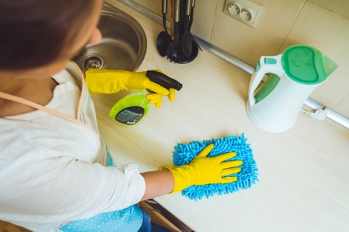 End of tenancy cleaning service in Wandsworth preparing a rental property
