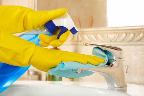 Analytics and browsing data on a cleaning service website